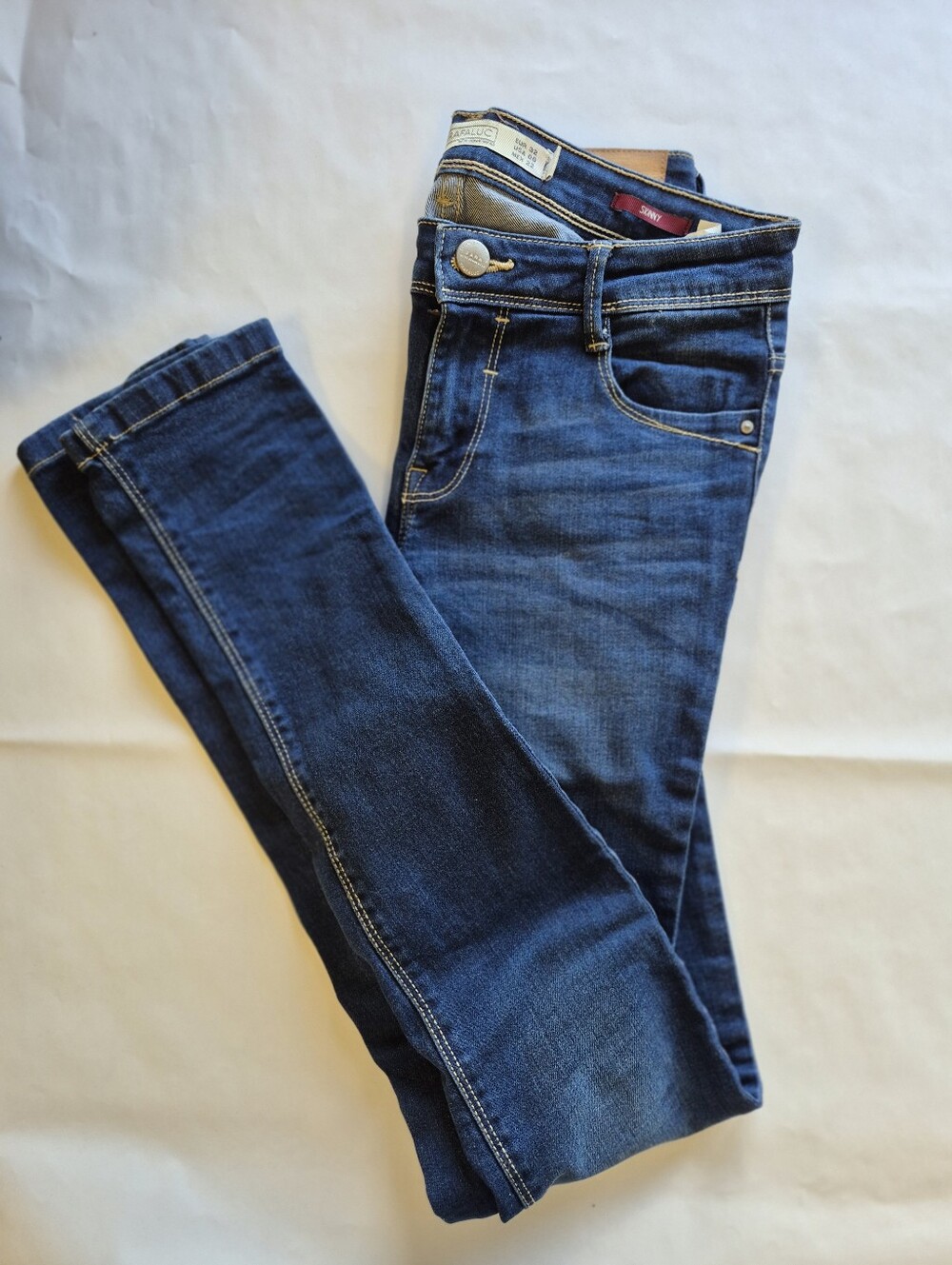 Zara Women's Blue Skinny Jeans